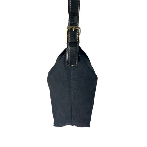 Dooney & Bourke Signature Logo Canvas Shoulder Bag Purse - Picture 5 of 10